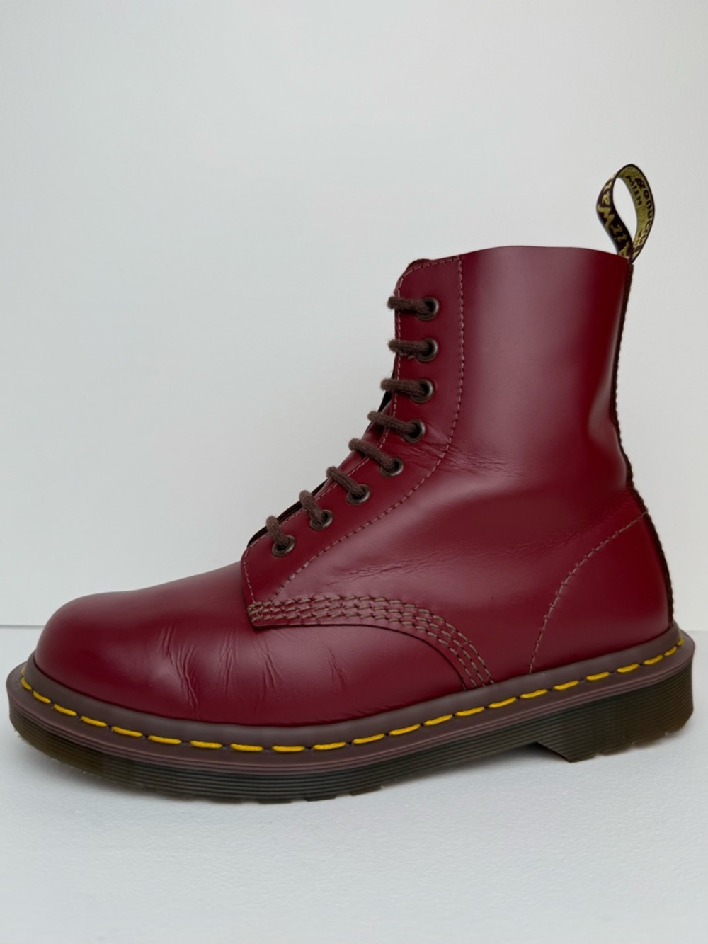 Dr. Martens 1460 Made in England Oxblood Red Quilon Leather Lace Up Boots UK 5 - Picture 6 of 17